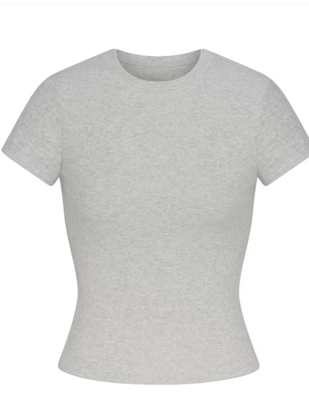 SKIMS Light Gray Short Sleeve Crew Tee